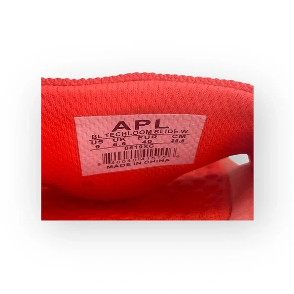 APL x Free People 𖤐 Limited Ed Logo Techloom Slide Sandal 𖤐 Magma Orange 𖤐 9M - Picture 13 of 16